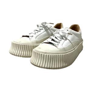 JIL SANDER プラットフォームスニーカー ホワイト サイズ：37 (銀座店)