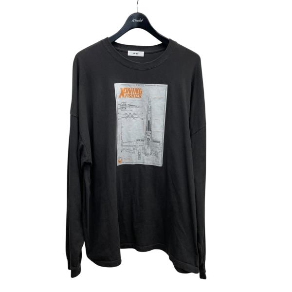 アメリ AMERI BLACK LS TEE 長袖カットソー 0224203211230 チャコール...