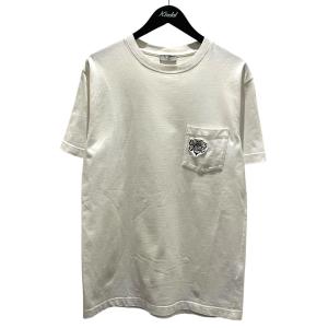 【値下げ】DIOR SHAWN STUSSY ポケットTシャツ 033J644A0554 ホワイト サイズ：M (銀座店)