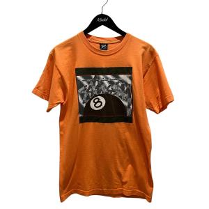 ステューシー stussy 00s 【8-ball SPECIALDELIVERY】 半袖Tシャツ オレンジ サイズ：M