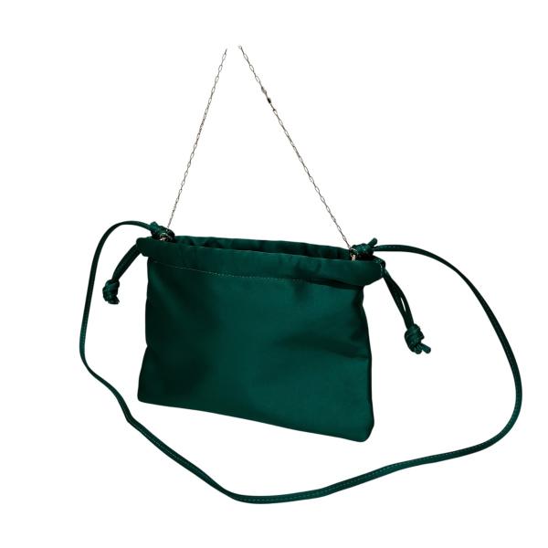 セルリ CELERI 【SATIN MINI POUCH】 ショルダーバッグ グリーン