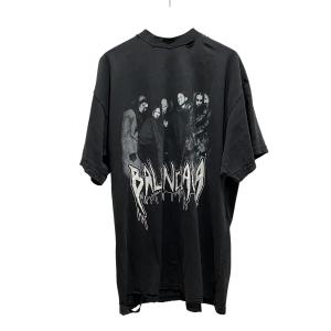 バレンシアガ BALENCIAGA 24AW 【METAL HEADS】 半袖Tシャツ 787349 TRVY7 ブラック サイズ：1