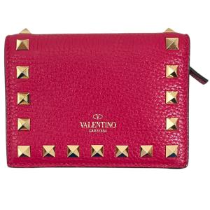 ヴァレンティノ・ガラヴァーニ VALENTINO GARAVANI 2つ折り財布 ショッキングピンク