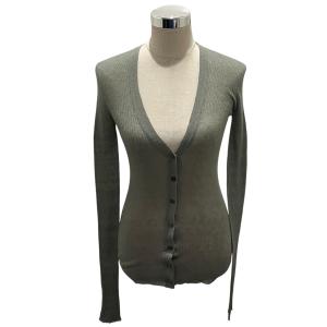 バーバリー BURBERRY ニットカーディガン グリーン サイズ：XS