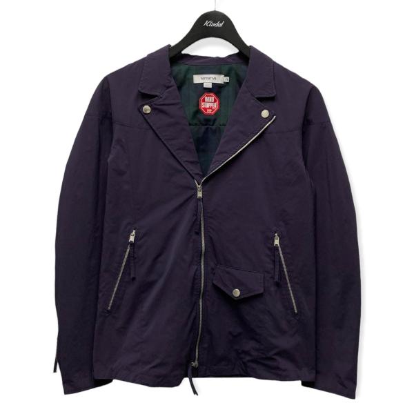 ノンネイティブ nonnative 13AW ナイロンライダースジャケット パープル サイズ：0