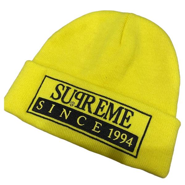 シュプリーム SUPREME 20SS 「Reserved Beanie」ロゴニットキャップ イエロ...