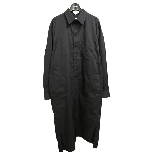 ルメール LEMAIRE 22SS ロングシャツ ブラック サイズ：S