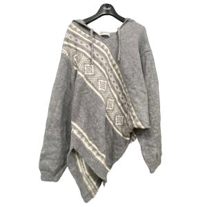 ディスカバード DISCOVERED 「SHAWL KNIT MEXICAN PULL PARKA」パーカー ライトグレー サイズ：Ｆ｜kindal