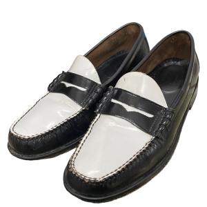 ジーエイチバス G．H．BASS＆CO． 「WEEJUNS PENNY LOAFER」シューズ ブラック×ホワイト サイズ：9｜kindal