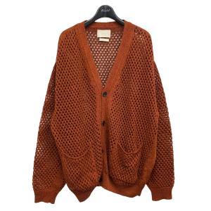 ヨーク YOKE 2022SS 「MESHED KNIT CARDIGAN」メッシュニットカーディガン ブラウン サイズ：3｜kindal