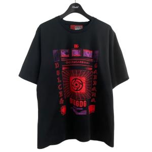 ドルチェアンドガッバーナ×ジュジュツカイセン DOLCE ＆ GABBANA×呪術廻戦 プリントTシャツ ブラック サイズ：48｜kindal