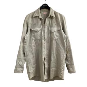 【値下げ】MASU ジップアップシャツ M8SS-SH0124 アイボリー サイズ：46 (EC)