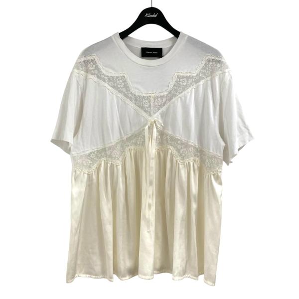 【値下げ】Simone Rocha フリルTシャツ TS349TPD ホワイト サイズ：S (EC)