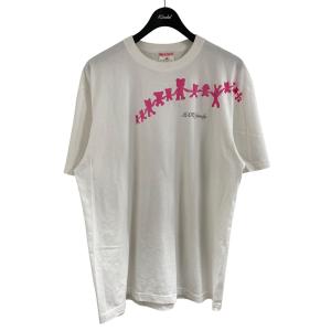 エムエーエスユー MASU プリントTシャツ ホワイト×ピンク サイズ：48