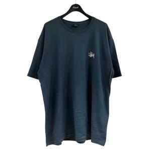 ステューシー stussy 半袖ロゴバックプリントTシャツ ネイビー サイズ：XL