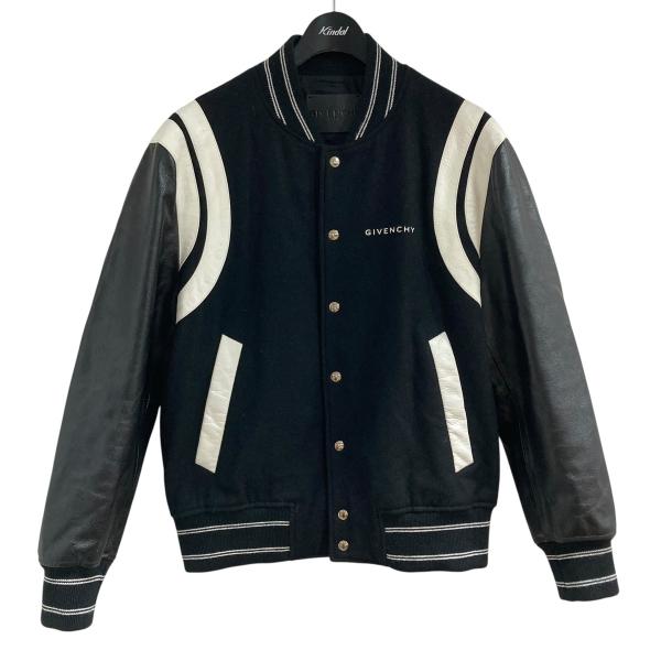 ジバンシィ GIVENCHY スタジャン ブラック×ホワイト サイズ：50