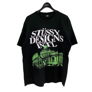 ステューシー stussy 半袖Tシャツ ブラック×グリーン サイズ：L