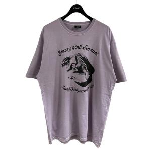 ステューシー stussy 半袖Tシャツ バイオレット サイズ：XL