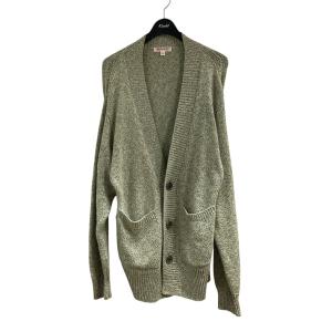 【値下げ】MASU 22SS メランジルーズカーディガン ライトグリーン サイズ：48 (EC)