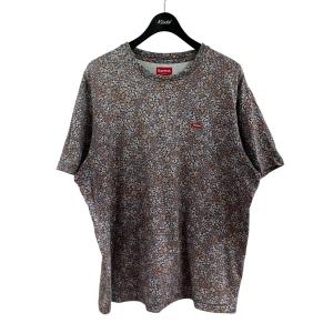 シュプリーム Supreme フラワー柄ボックスロゴTシャツ パープル×オレンジ サイズ：L