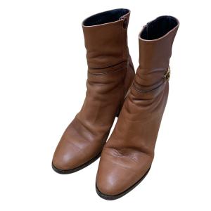 CELINE クロードアンクルブーツ キャメル サイズ：36 (EC)