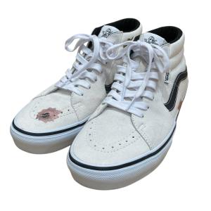 【値下げ】VANS×Supreme ミドルカットスニーカー VN0A5KS1CRM ホワイト サイズ：29.0 (EC)