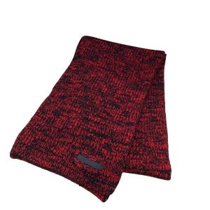 プラダ PRADA メランジウールマフラー レッド サイズ：TU
