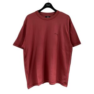 ステューシー stussy ロゴプリントTシャツ レッド サイズ：M