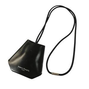 メゾンマルジェラ Maison Margiela レザーキーホルダーネックストラップ ブラック サイズ：-