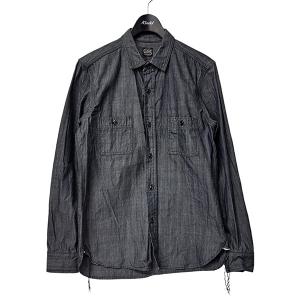 【値下げ】Rags McGREGOR ダンガリーシャツ ブラック(チャコールグレー) サイズ：M (高円寺店)｜kindal