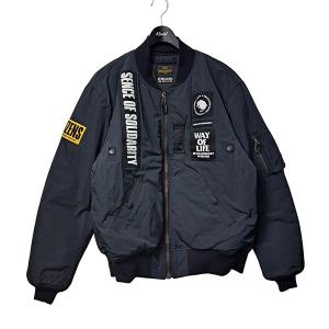 ラッツ RATS 19AW MA-1 PATCH ワッペンMA-1フライトジャケット　中綿ブルゾン ...