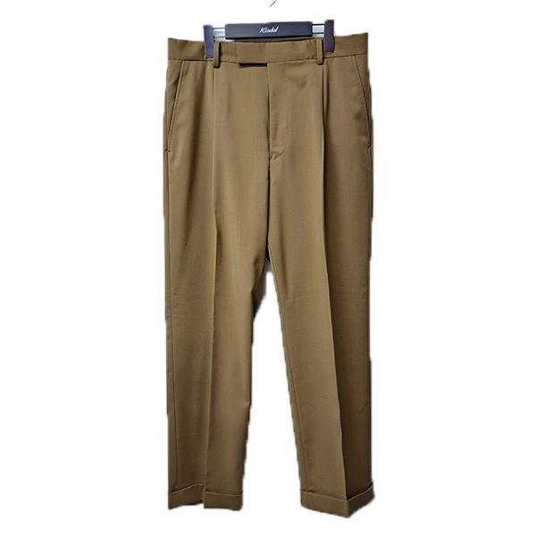 ワコマリア×ドーメル WACKO MARIA×DORMEUIL タックダブルスラックス ゴールド(ラ...