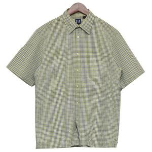 ギャップ GAP Vintage　半袖チェックシャツ グリーン×ブルー×ホワイト サイズ：M｜kindal