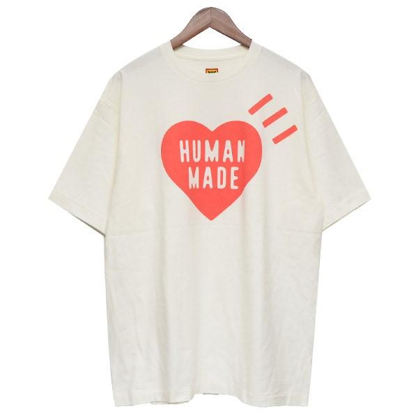 ヒューマンメイド HUMAN MADE ハートプリントTシャツ ホワイト サイズ：XL