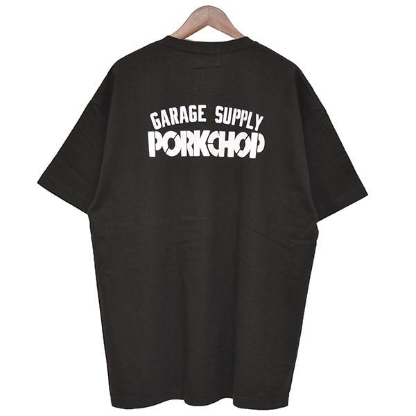 ポークチョップ PORKCHOP バックプリントTシャツ ブラック サイズ：XL