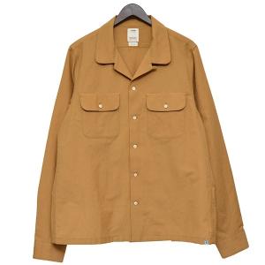 ビズビム VISVIM BOOMER SHIRT L／S　オープンカラーシャツ　開襟シャツ マスタード サイズ：3｜kindal