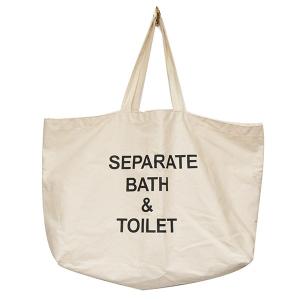 セパレートバスアンドトイレット separate bath＆toilet ビッグトートバッグ オフホワイト｜kindal