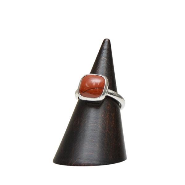 【値下げ】PREEK PRK SQ RED JASPER STN RING　スクエアストーンリング　...