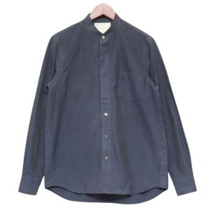 サカイ sacai バンドカラーシャツ 15-00806M ネイビー サイズ：1