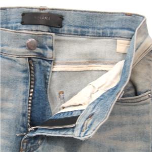 12月26日値下 Amiri Mx 1 ブラックバンダナダメージデニムパンツ スキニージーンズ ブルー サイズ 28 元町店 Supersport Tn