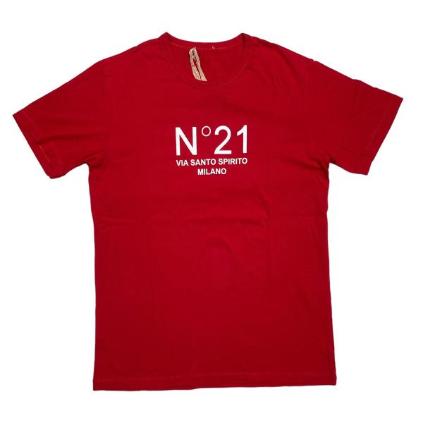 ヌメロヴェントゥーノ N°21 2021SS ロゴプリント半袖Tシャツ／21s-f051-6314 ...