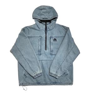 【値下げ】SUPREME ×NIKE ACG Denim Pullover デニム プルオーバー パーカー インディゴ サイズ：L (神戸元町店)