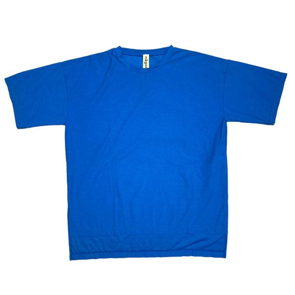 ナゴンスタンス nagonstans サイドスリット半袖Tシャツ／470es260-1510 ブルー...