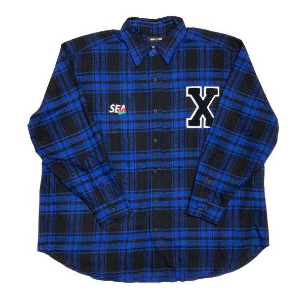 ウィンダンシー WIND AND SEA ×GOD SELECTION XXX チェックシャツ／WD...
