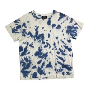 アーペーセー A．P．C． 半袖Tシャツ 4114413 ホワイト×ブルー サイズ：L｜kindal