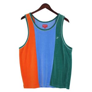 【値下げ】SUPREME 20SS Velour Tank Top ベロアタンクトップ グリーン サイズ：S (吉祥寺店)｜kindal