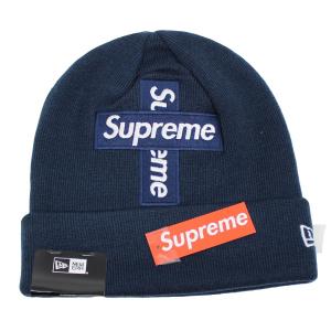 【2月14日値下】Supreme NEW ERA 20AW Cross Box Logo Beanie クロスボックスロゴビーニー ニットキャップ ネ｜kindal