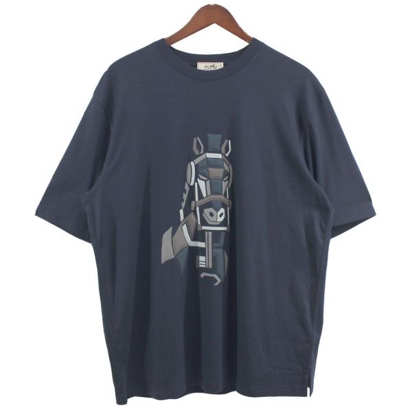 【値下げ】HERMES 22AW Mega Chariot 3D メガチャリオット ホース Tシャツ...