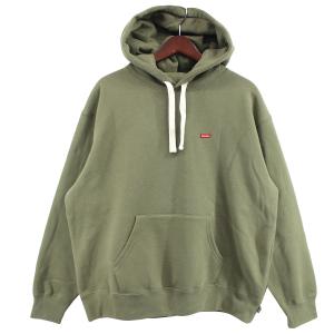 【値下げ】SUPREME 23AW Small Box Drawcord Hooded Sweatshirt ロゴ パーカー ライトオリーブ サイズ：S (吉祥寺店)｜kindal