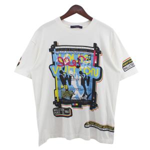 ルイヴィトン LOUIS VUITTON 23SS  LVジャズフライヤーTシャツ ロゴ インサイドアウト ホワイト サイズ：M｜kindal